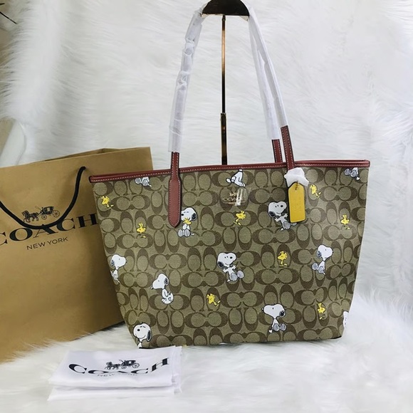 Coach | Bags | Nwt Coach Peanuts Snoopy Tote Bag | Poshmark